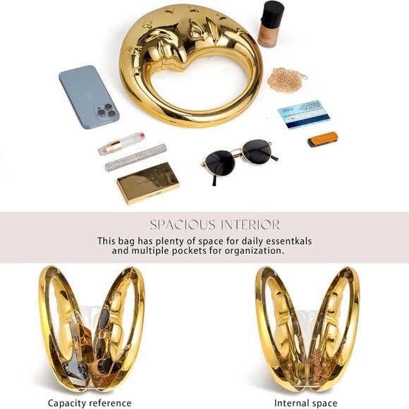 Stylish Acrylic Evening Clutch with Ample Storage - Ideal for Any Celebration - Picture 6 of 7